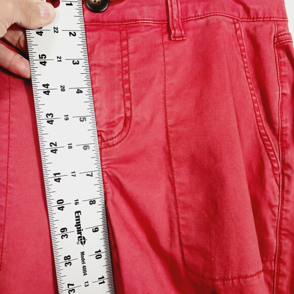 Cabi, Hutton, Nantucket Red Ankle Jogger Pants, Size 8, Classic, 98% Cotton - Picture 14 of 16